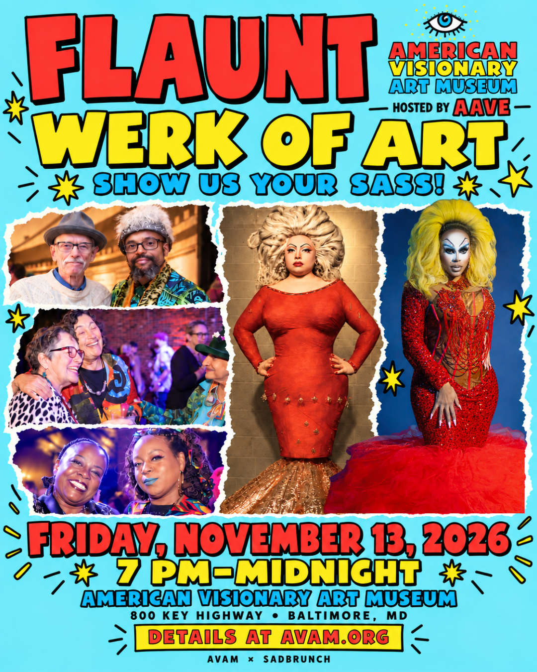 Flaunt: Werk of Art — American Visionary Art Museum, Baltimore — Friday, November 13, 2026, 7 PM to midnight